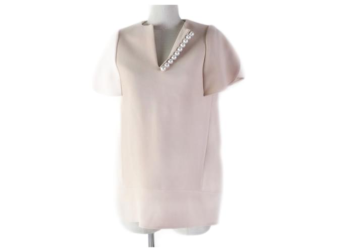 Autre Marque YOKO CHAN Blusa a maniche svasate con perle finte rosa 36