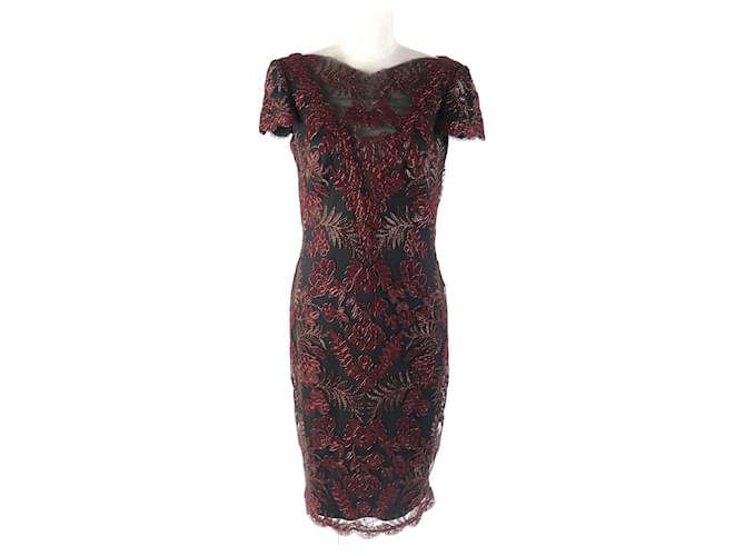 Autre Marque Abito floreale Pemba nero TADASHI SHOJI 4