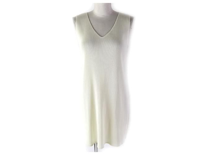 Abito senza maniche Issey Miyake in poliestere Crudo