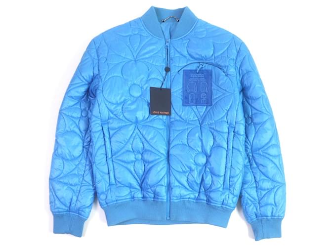 Blouson trapuntato Monogram Louis Vuitton azzurro chiaro Blu chiaro