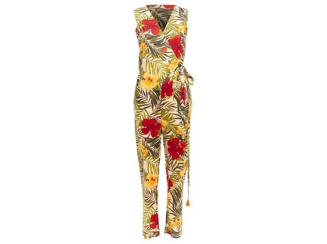 Autre Marque Tuta con stampa floreale tropicale MIGUELINA Multicolore