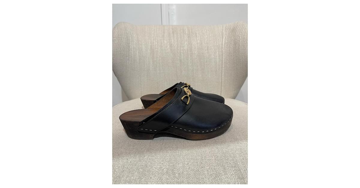 Céline Mule e zoccoli CELINE T.EU 38 Pelle Nero