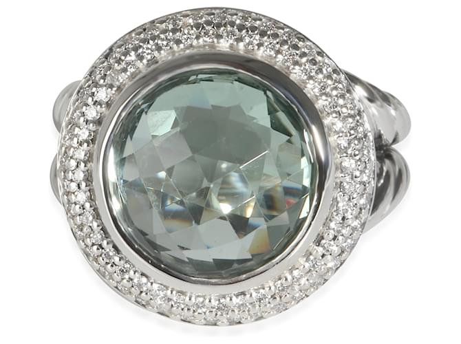 Anello Cerise Prasiolite David Yurman in argento sterling 0,75 CTW