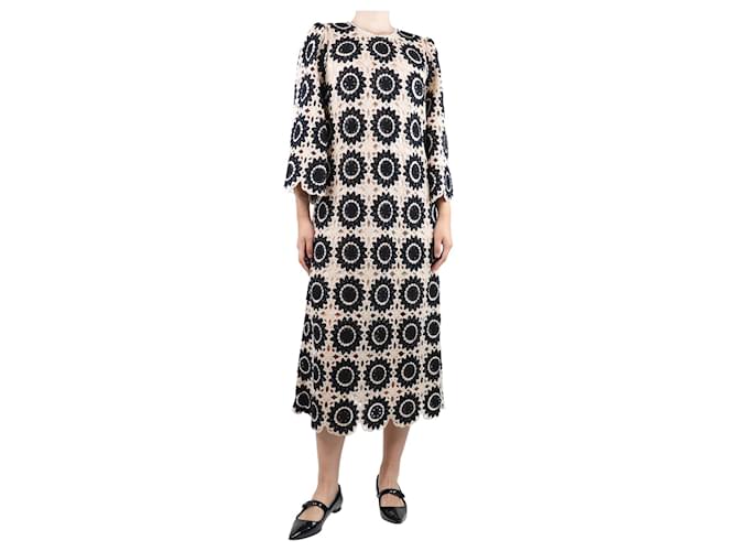 Zimmermann Abito midi in misto cotone all'uncinetto neutro - taglia UK 10