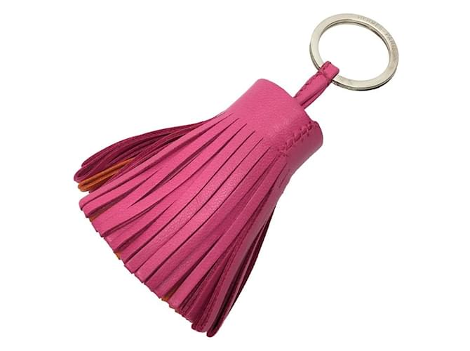 Ring Hermès Portachiavi bicolore Hermes Carmen Rosa Arancione