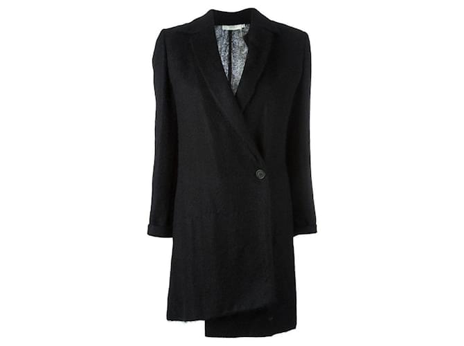 Cappotto di lana nera Romeo Gigli - anni 2000 Nero