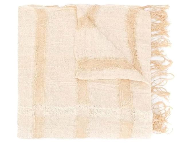 Sciarpa in cotone beige Issey Miyake