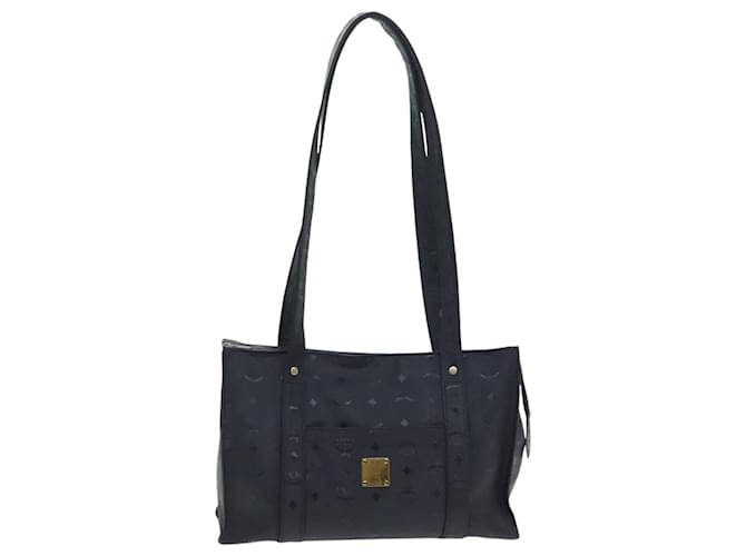 MCM Vicetos Logogram Borsa Tote PVC Nera Auth 88208 Nero