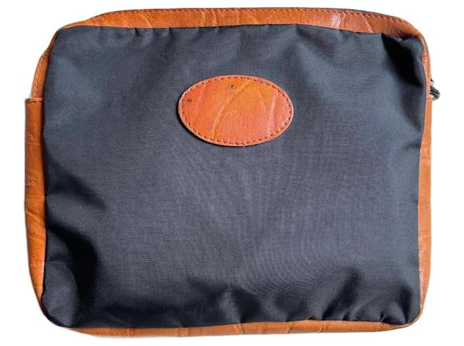 pochette Longchamp Marrone Nero