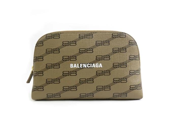 Everyday Pochette in pelle marrone Balenciaga