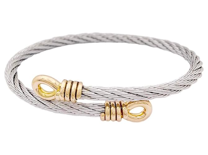 Bracciale Fred 'Force 10', oro e acciaio.