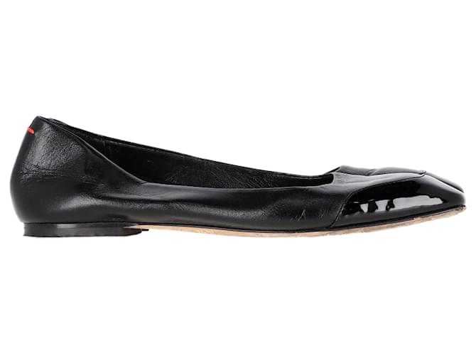 Scarpe da balletto Aeyde in pelle nera Nero