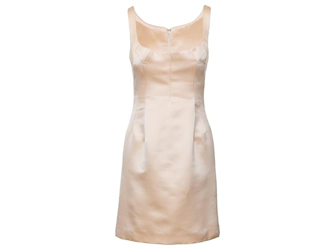 Abito in satin Dolce & Gabbana Beige