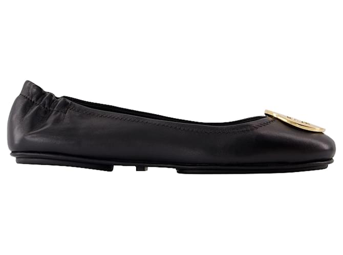 Minnie Travel Ballerinas - Tory Burch - Pelle - Nero