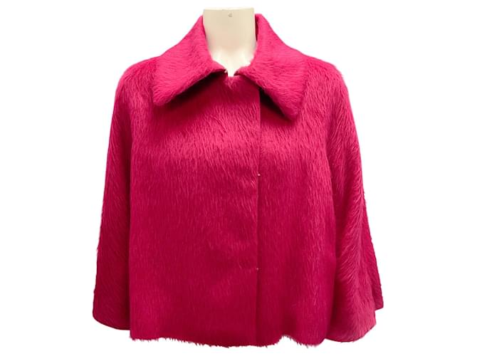 Giacca in alpaca fucsia Max Mara Rosa