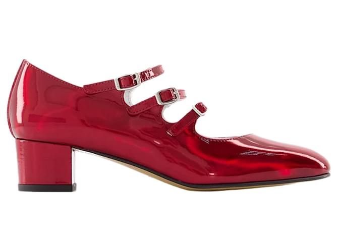 Autre Marque Kina 24 Pump - Carel - Pelle - Rosso