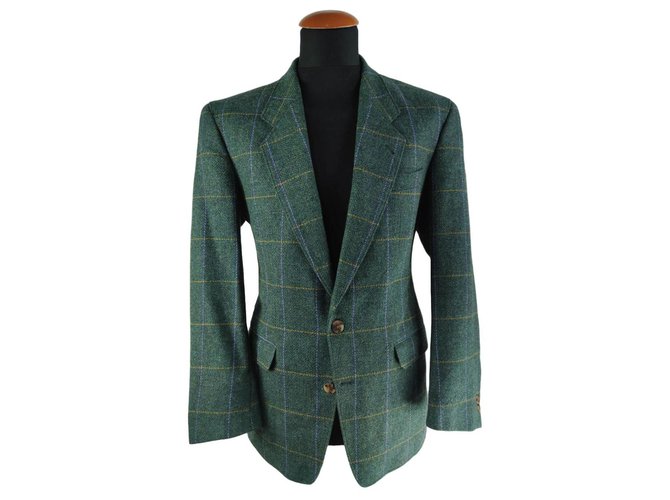 Yves Saint Laurent Giacche blazer Blu Verde
