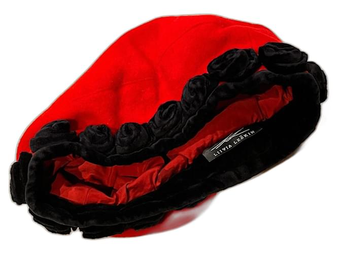 Autre Marque Liivia Leškin Cappelli Berretti Guanti Rosso