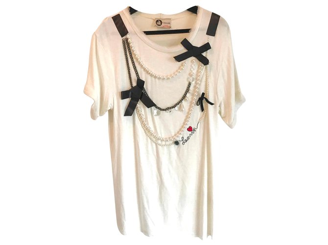 Lanvin Top Bianco sporco