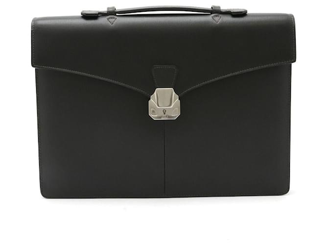 Alfred Dunhill Dunhill Briefcase in Pelle Sidecar Nera Nero