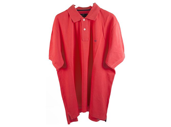 Autre Marque Polo da uomo in cotone Oxford manica corta rosa sport Oxford taglia XXL