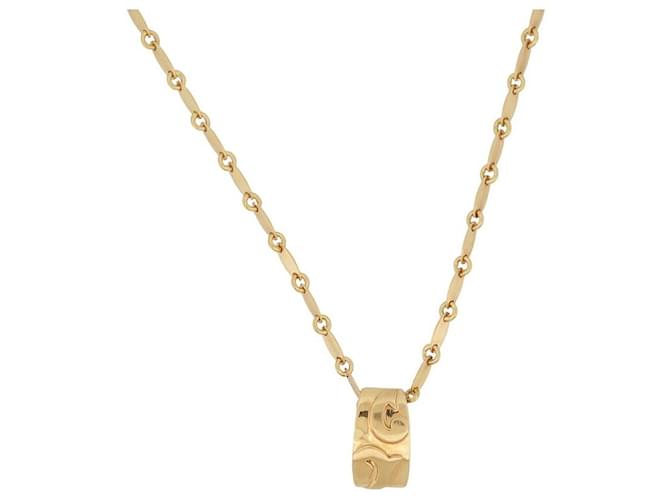 COLLANA GUY LAROCHE PENDENTE E CATENA 40CM IN ORO GIALLO 18K 9.1GR COLLANA IN ORO D'oro