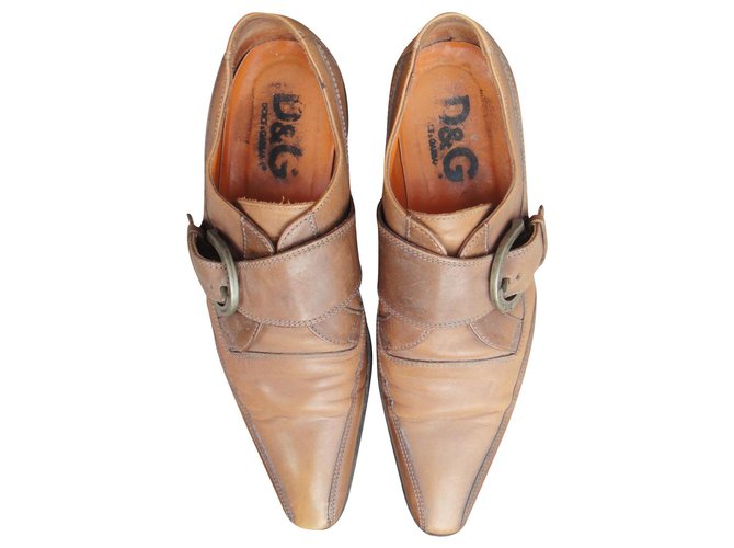 scarpe con fibbie Dolce & Gabbana p 41,5 Caramello