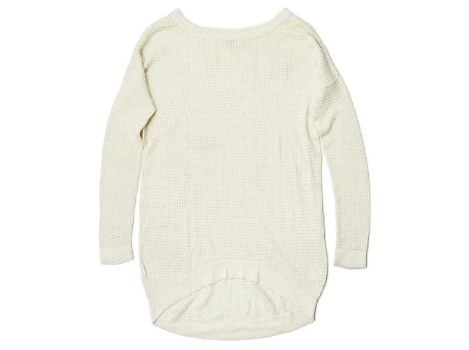 Autre Marque STUDIO NICHOLSON GILI Maglione in Seta e Cotone Bianco