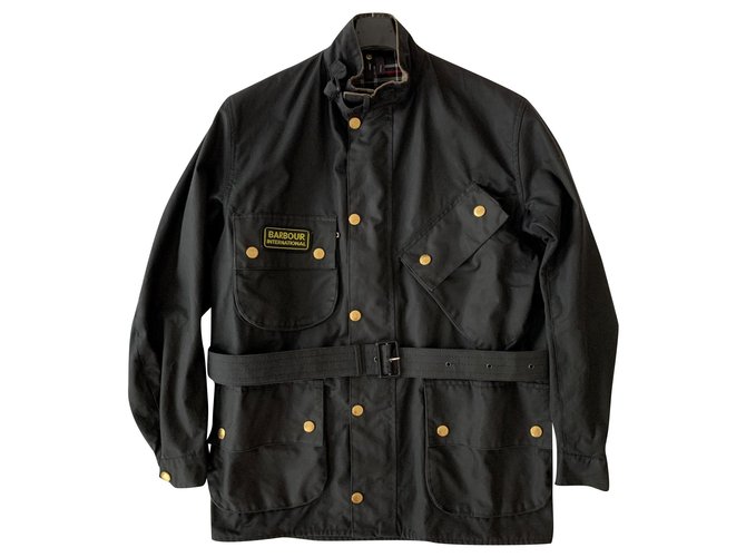 Barbour Parka iconico vintage Nero