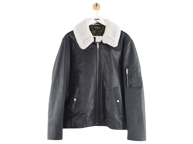 The Kooples Cappotto di pelle Nero