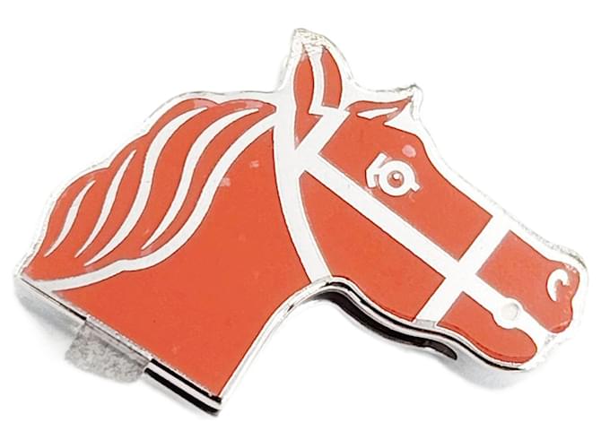 Ring Anello Twilly Gadlige di Hermès Argento Arancione