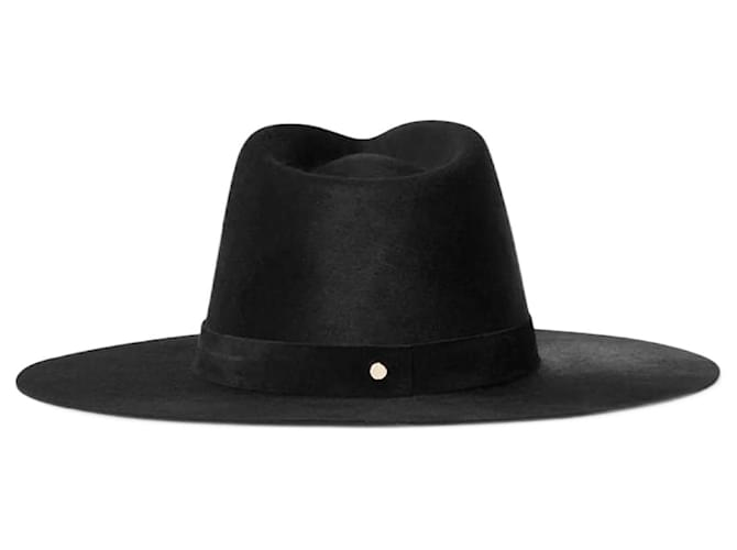 Autre Marque Cappello fatto a mano made in USA modello Korin Nero