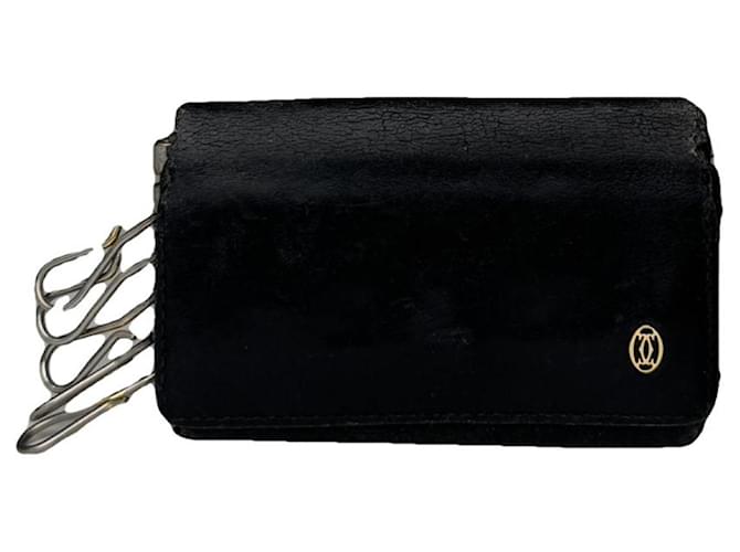 Borsa in pelle nera Cartier Nero