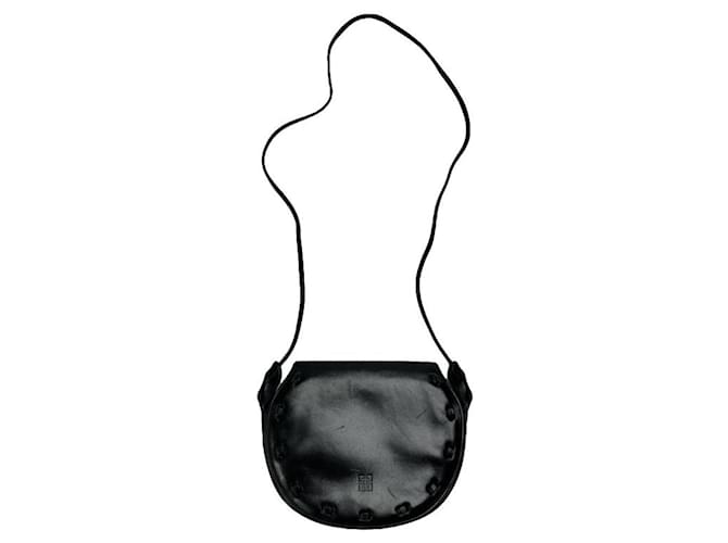 Borsa a mano in pelle verniciata nera Givenchy Infinity Nero