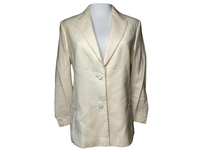 Giacca in lana beige Gianni Versace