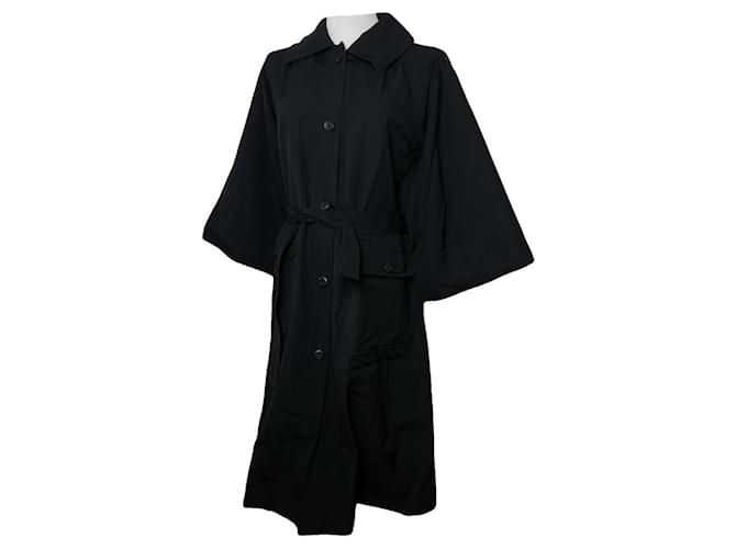 Trench coat in cotone nero Givenchy
