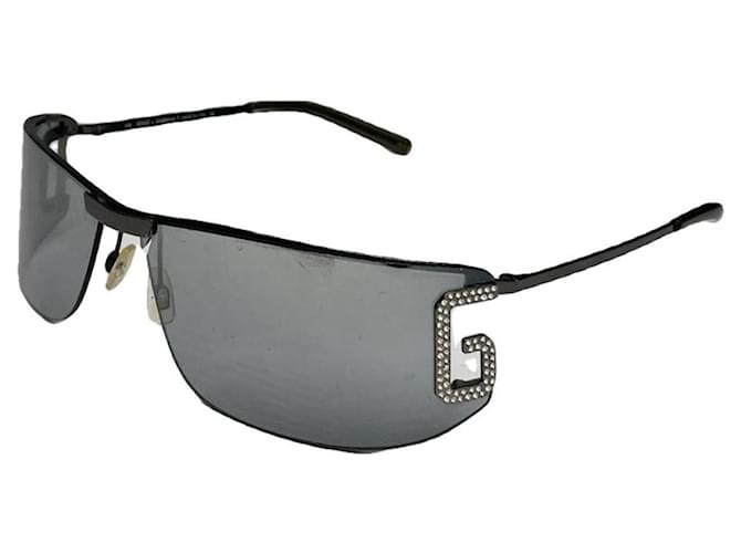 Occhiali da sole in metallo antracite Dolce & Gabbana Grigio antracite