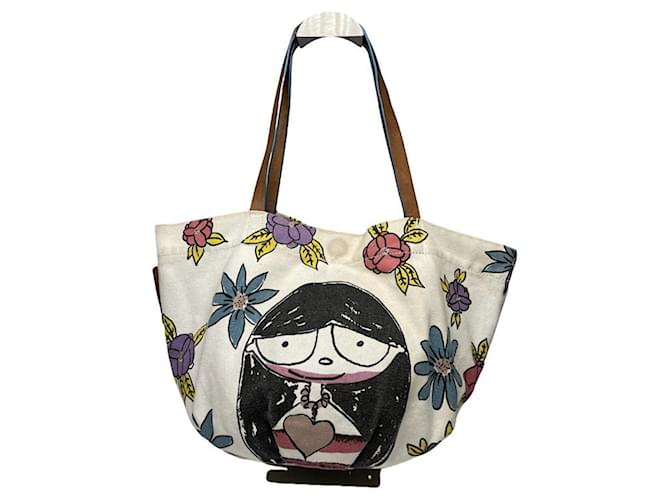 Borsa a mano in cotone multicolore Marc by Marc Jacobs