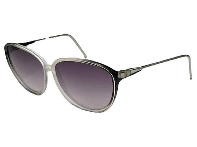 Céline Occhiali da sole in plastica argentata Celine Argento