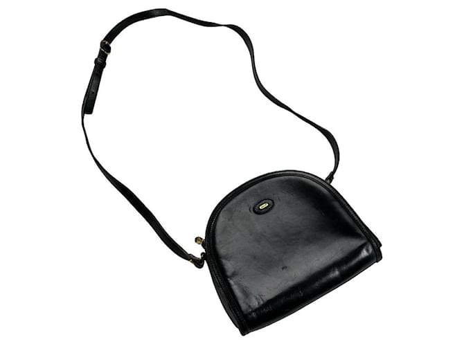 Borsa a mano in pelle verniciata nera Bally Nero