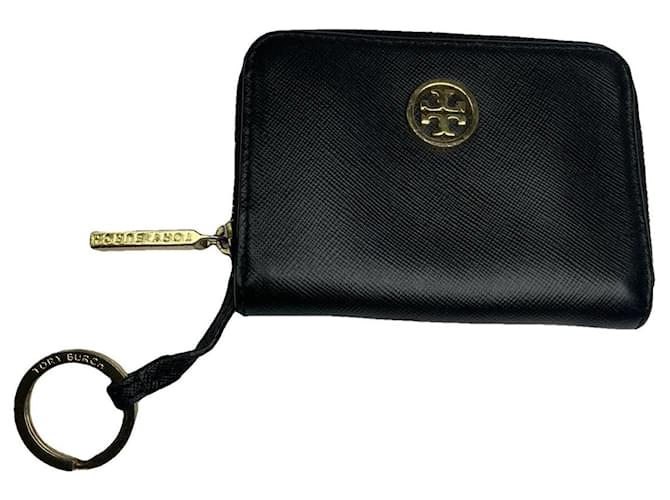 Portafoglio in pelle nera Tory Burch Nero