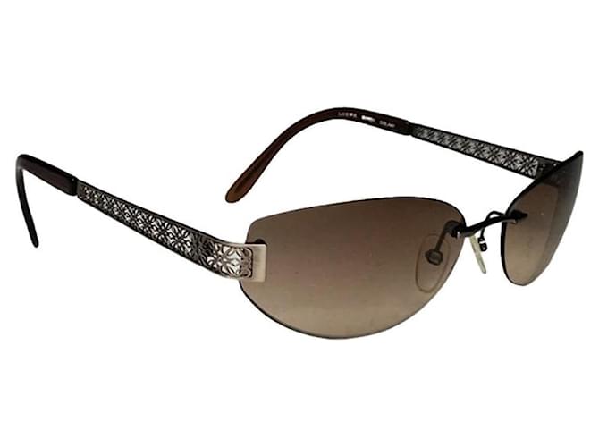 Occhiali da sole in metallo Loewe Argento