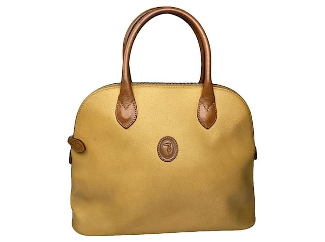 Borsa in pelle gialla Trussardi Giallo