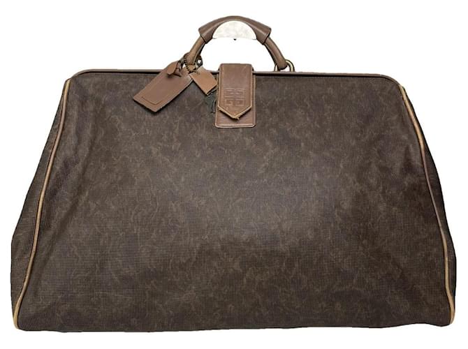 Borsa da viaggio in pelle marrone Givenchy