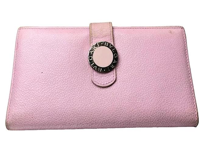 Bulgari Portafoglio in pelle rosa Bvlgari Serpenti