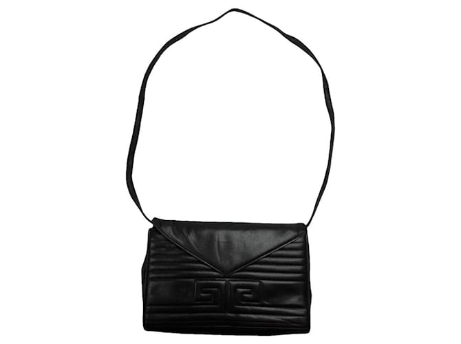 Borsa a mano in pelle marrone Givenchy Emblem