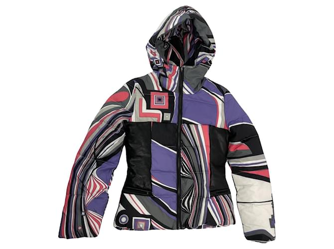 Giacca in pelle multicolore Emilio Pucci