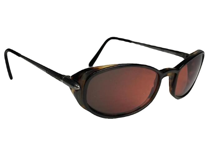 Occhiali da sole in metallo arancione Cartier