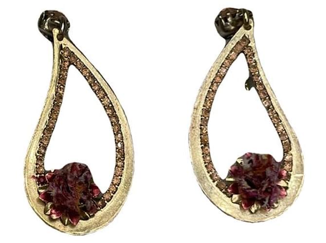 Orecchino in acciaio dorato Etro D'oro