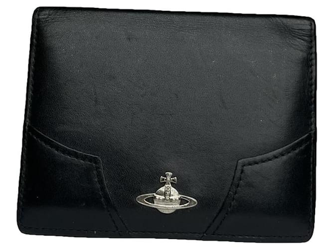Borsa in pelle verniciata nera Vivienne Westwood Nero